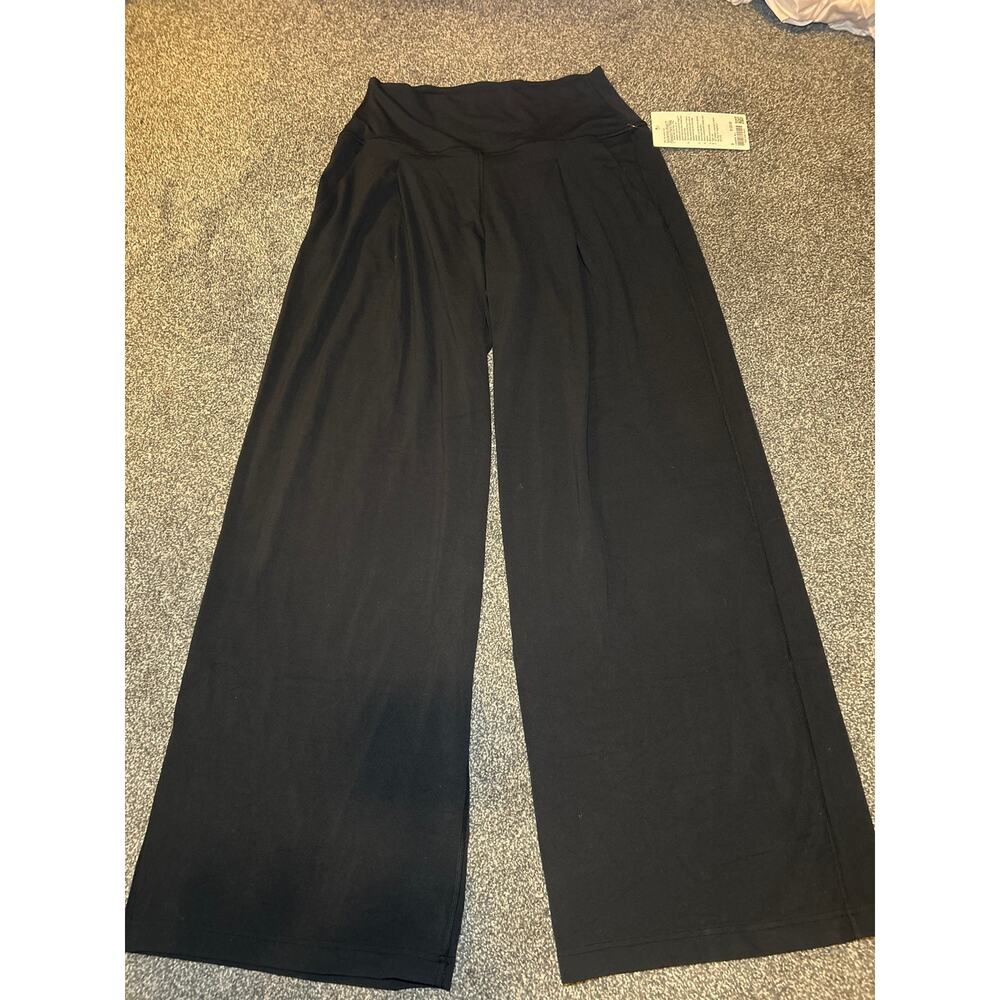 Lululemon align palazzo pants regular all black size 8 new